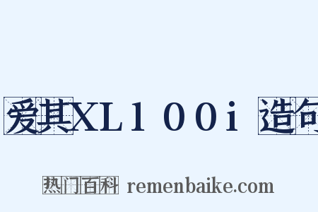 爱其XL100i造句是什么意思的图片